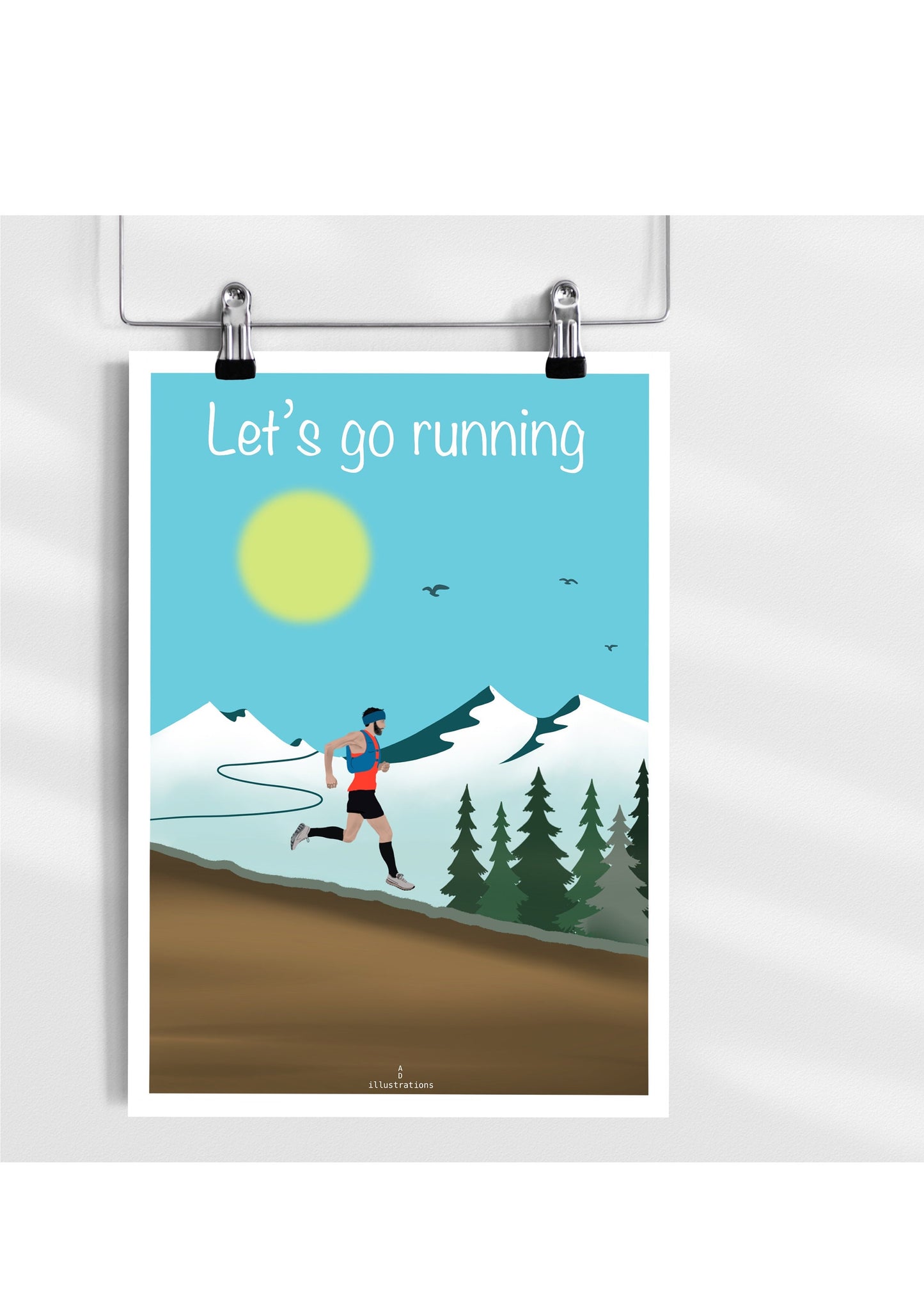 Affiche course à pied: Let’s go running