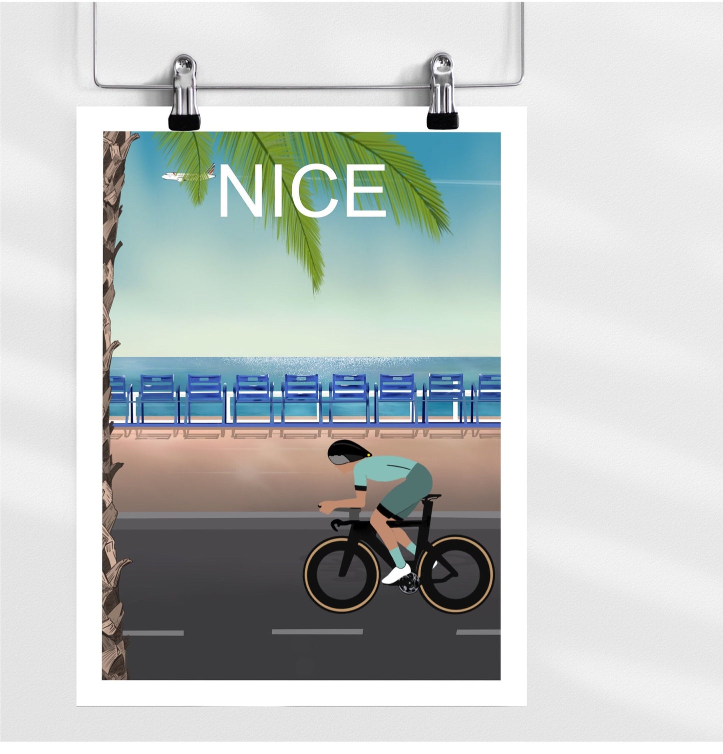 Affiche déco Nice Ironman - La promenade des Anglais