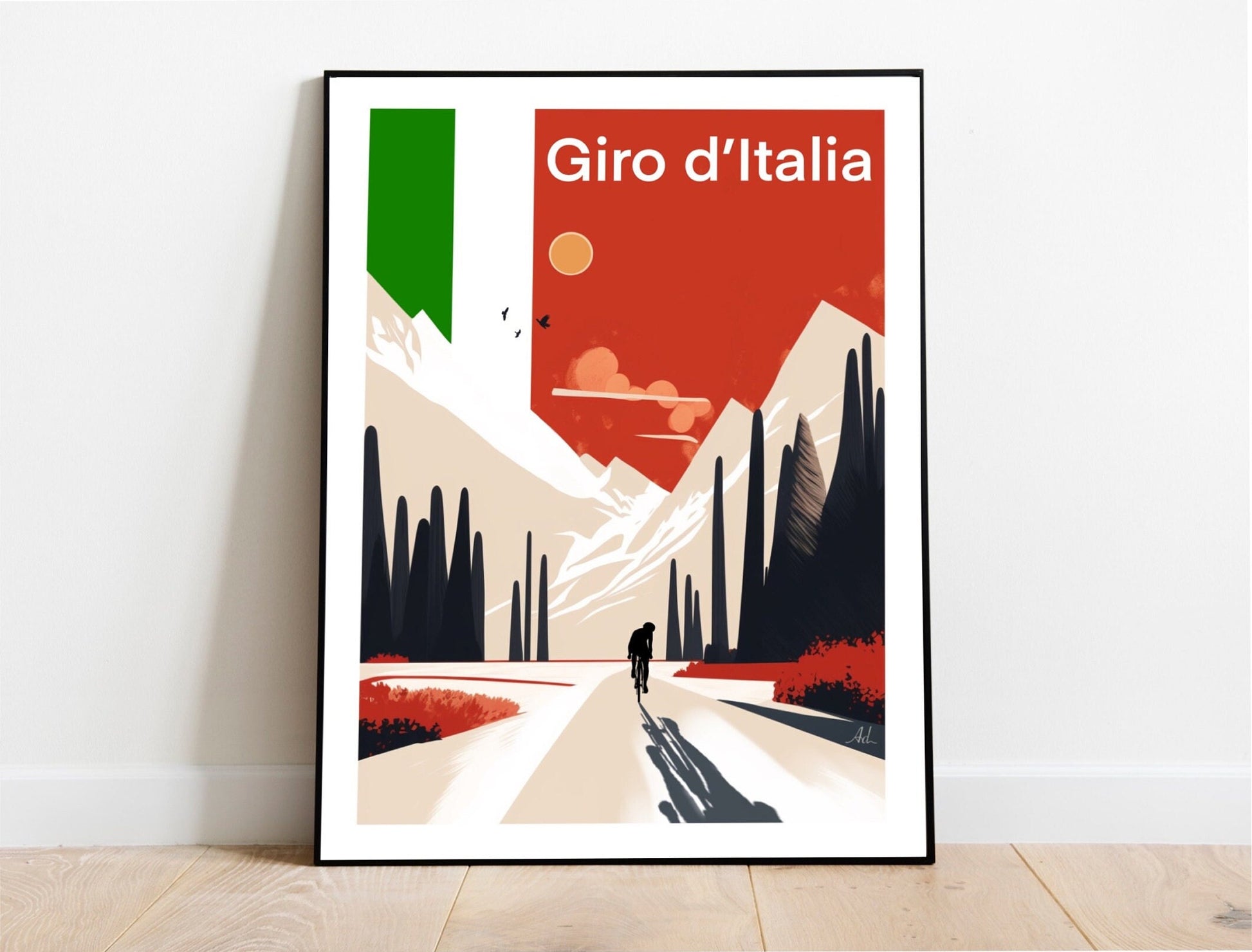 Affiche cyclisme: Giro d’Italia. Cadeau pour cycliste